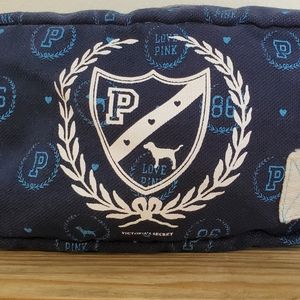 Victoria's Secret Love University '86 Design 9in  Canvas Makeup Bag